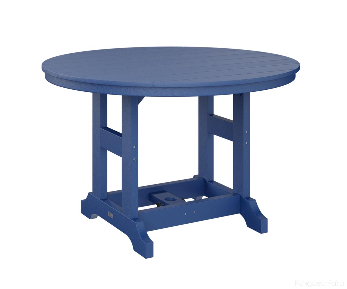 BGGCDT0048BPB-Berlin Gardens-Garden Classic 48" Round Table - Bar Height-Pacific Blue BG-Pangaea Patio
