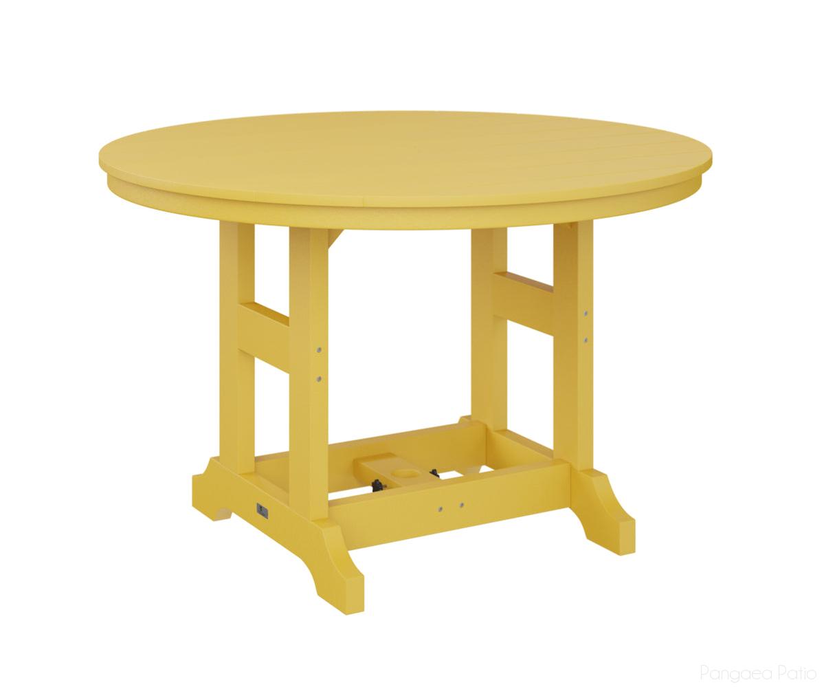 BGGCDT0048BSY-Berlin Gardens-Garden Classic 48" Round Table - Bar Height-Sunburst Yellow BG-Pangaea Patio