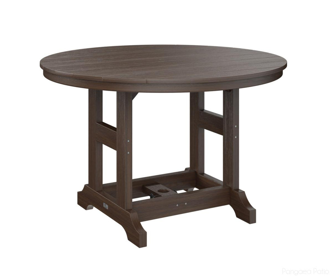 BGGCDT0048CBW-Berlin Gardens-Garden Classic 48" Round Table - Counter Height-Brazilian Walnut BG-Pangaea Patio