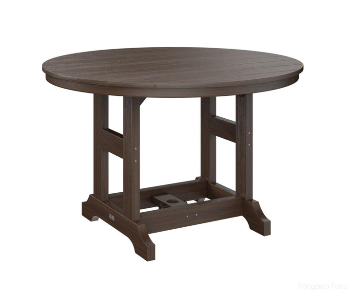 BGGCDT0048CBW-Berlin Gardens-Garden Classic 48" Round Table - Counter Height-Brazilian Walnut BG-Pangaea Patio