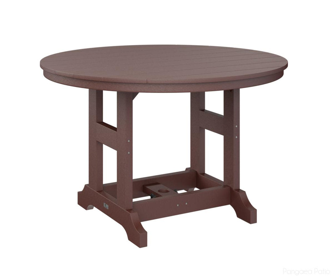BGGCDT0048CBY-Berlin Gardens-Garden Classic 48" Round Table - Counter Height-Burgundy BG-Pangaea Patio