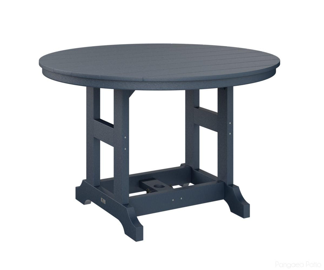 BGGCDT0048CNB-Berlin Gardens-Garden Classic 48" Round Table - Counter Height-Navy Blue BG-Pangaea Patio