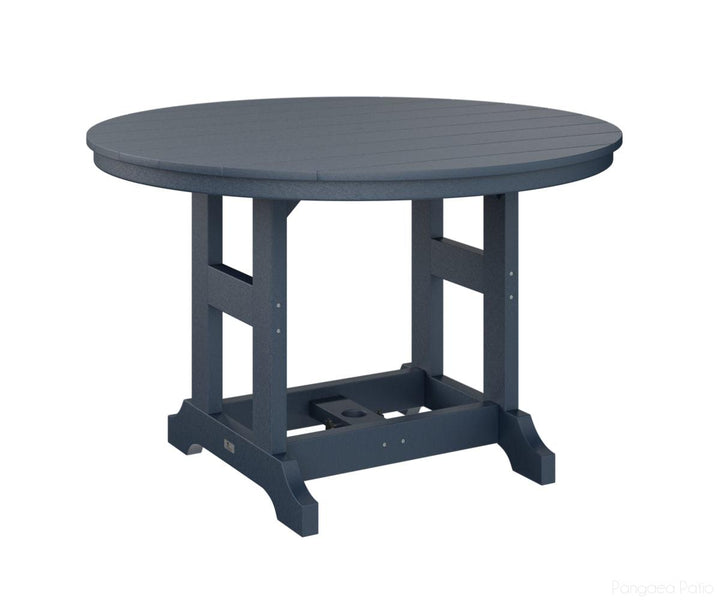 BGGCDT0048CNB-Berlin Gardens-Garden Classic 48" Round Table - Counter Height-Navy Blue BG-Pangaea Patio