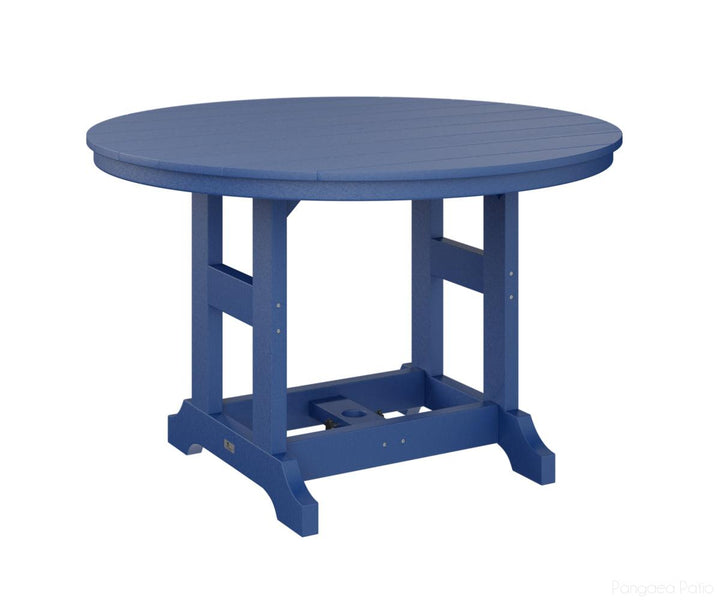 BGGCDT0048CPB-Berlin Gardens-Garden Classic 48" Round Table - Counter Height-Pacific Blue BG-Pangaea Patio