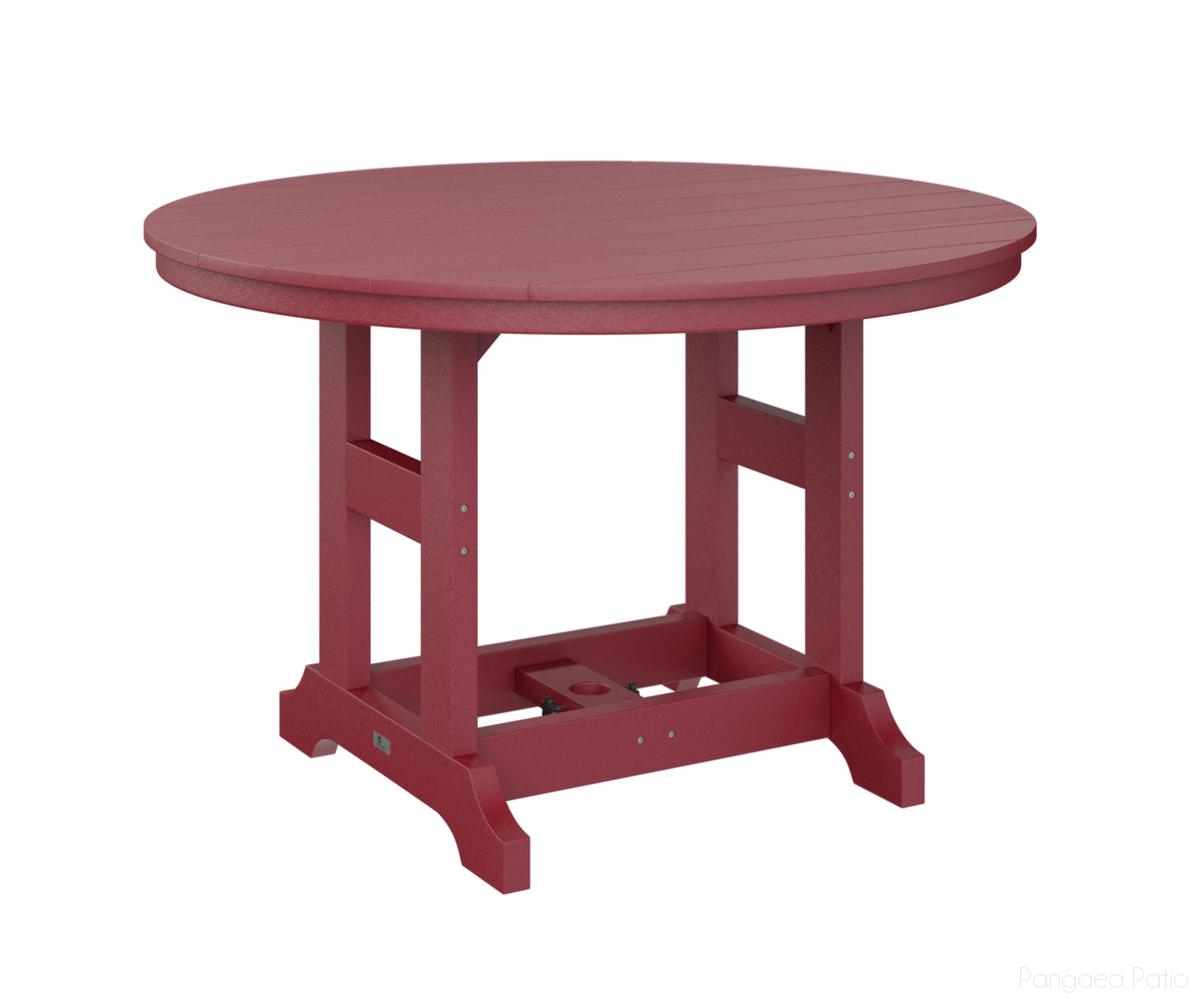 BGGCDT0048CSR-Berlin Gardens-Garden Classic 48" Round Table - Counter Height-Scarlet Red BG-Pangaea Patio