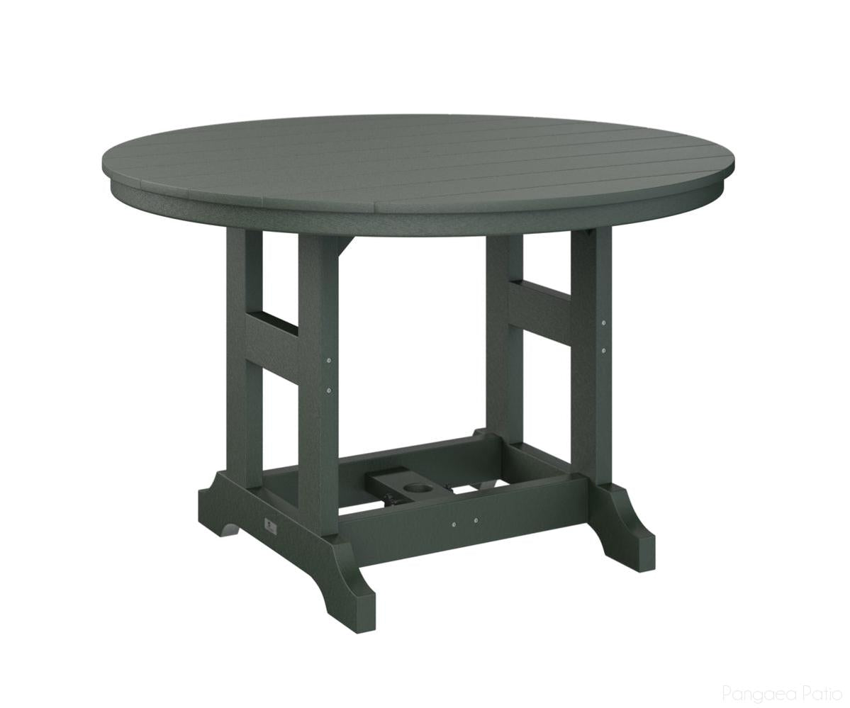 BGGCDT0048DGN-Berlin Gardens-Garden Classic 48" Round Table - Dining Height-Green BG-Pangaea Patio