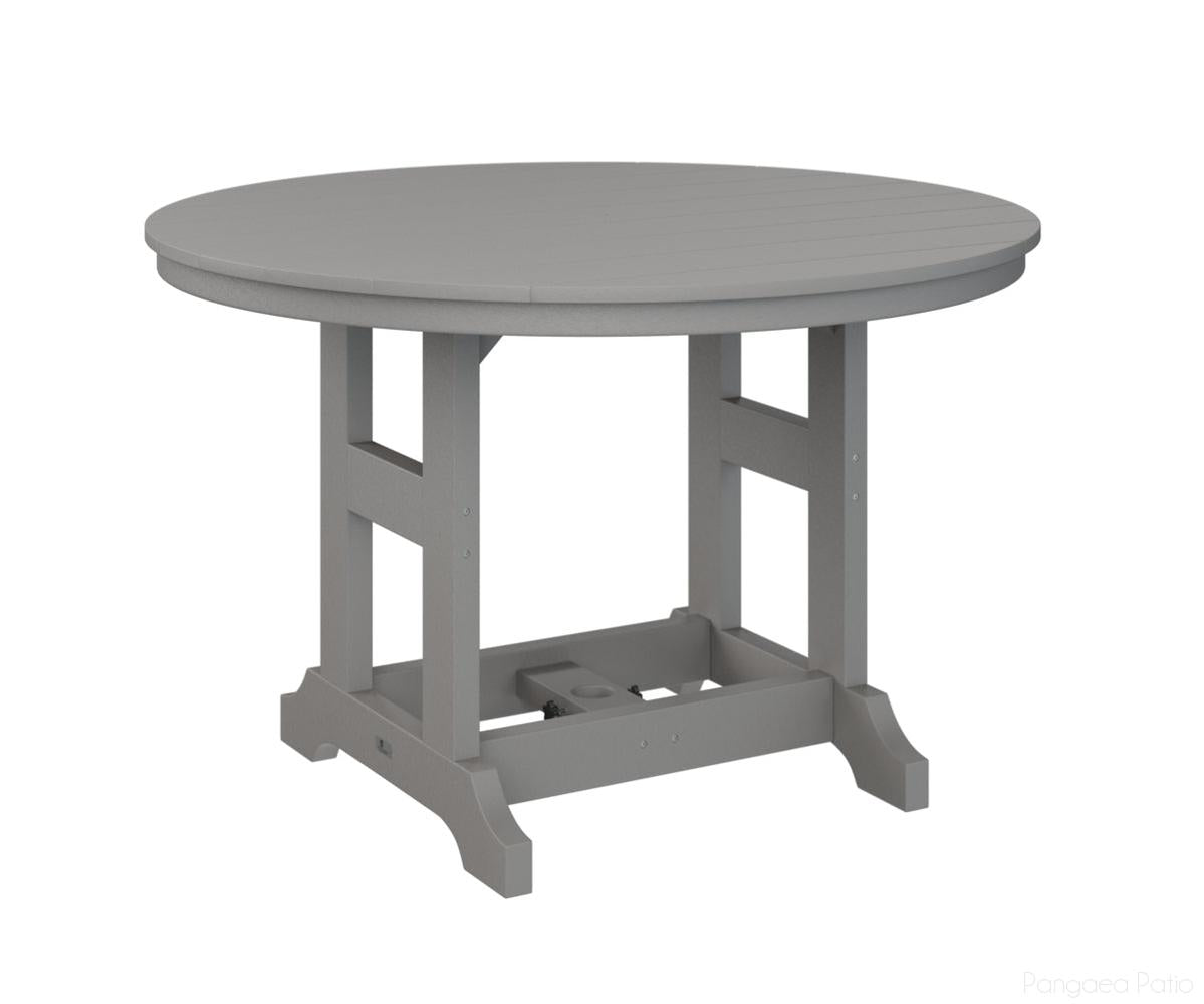 BGGCDT0048DLG-Berlin Gardens-Garden Classic 48" Round Table - Dining Height-Light Gray BG-Pangaea Patio