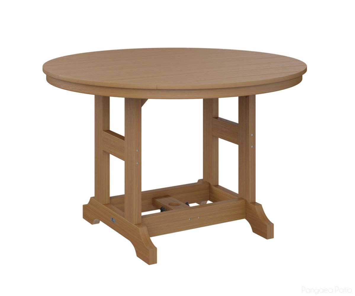 BGGCDT0048DNT-Berlin Gardens-Garden Classic 48" Round Table - Dining Height-Natural Teak BG-Pangaea Patio