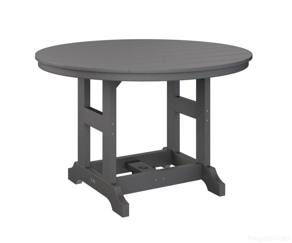 BGGCDT0048DSG-Berlin Gardens-Garden Classic 48" Round Table - Dining Height-Smoke Gray BG-Pangaea Patio