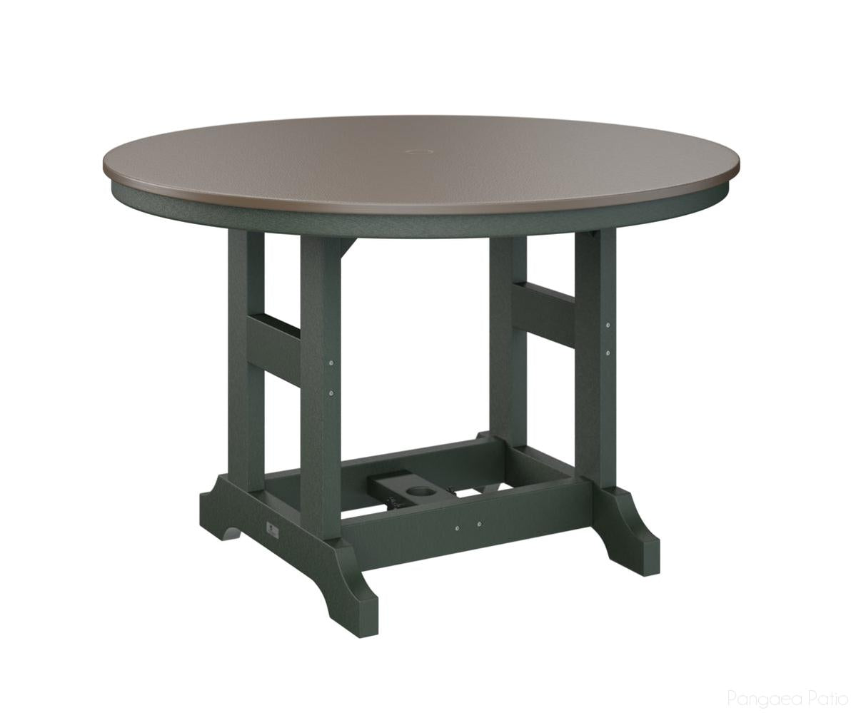 BGGCHF0048BBZGN-Berlin Gardens-Garden Classic 48" Round Table - Hammered Top - Bar Height-Bronze BG-Green BG-Pangaea Patio