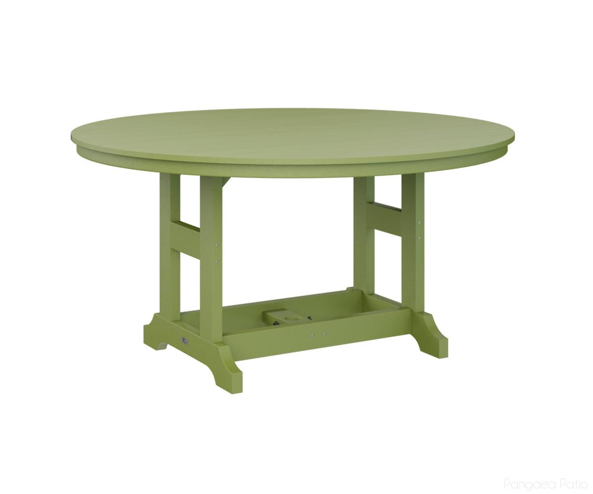 BGGCT0060BKG-Berlin Gardens-Garden Classic 60" Round Table - Bar Height-Kiwi Green BG-Pangaea Patio