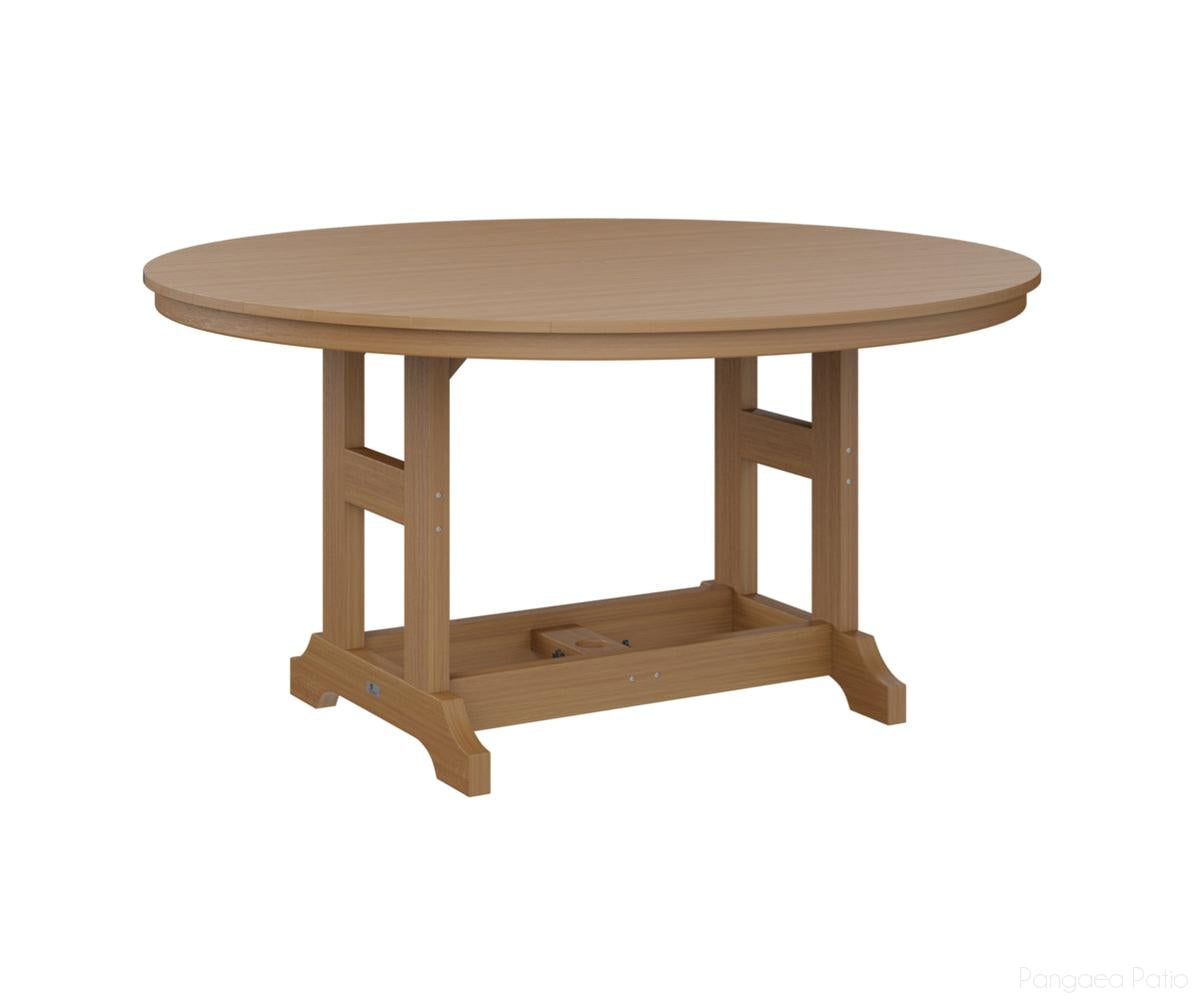 BGGCT0060BNT-Berlin Gardens-Garden Classic 60" Round Table - Bar Height-Natural Teak BG-Pangaea Patio