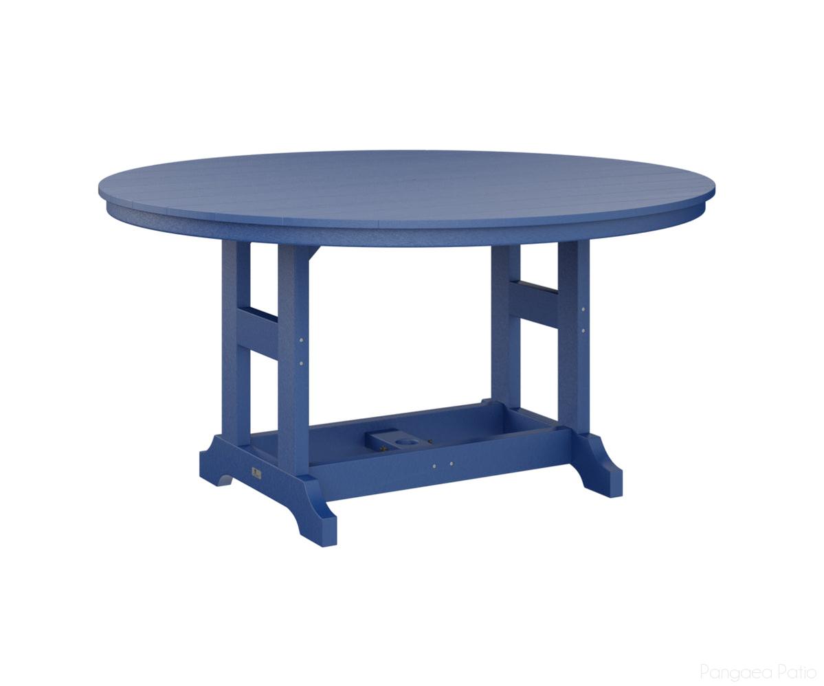 BGGCT0060BPB-Berlin Gardens-Garden Classic 60" Round Table - Bar Height-Pacific Blue BG-Pangaea Patio