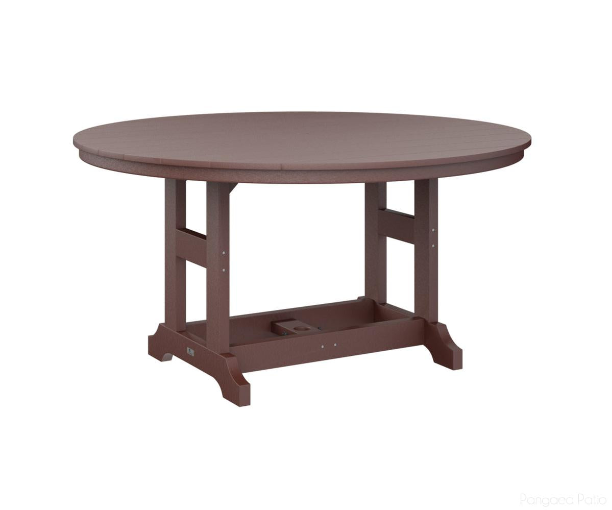 BGGCT0060CBY-Berlin Gardens-Garden Classic 60" Round Table - Counter Height-Burgundy BG-Pangaea Patio