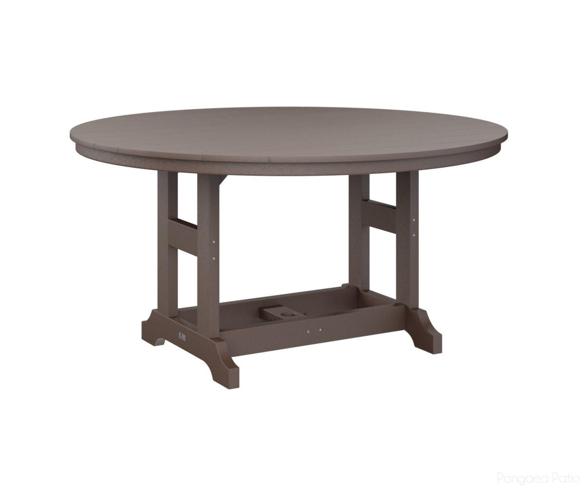 BGGCT0060CCB-Berlin Gardens-Garden Classic 60" Round Table - Counter Height-Chocolate Brown BG-Pangaea Patio