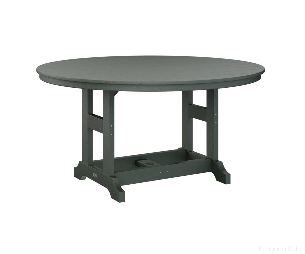 BGGCT0060CGN-Berlin Gardens-Garden Classic 60" Round Table - Counter Height-Green BG-Pangaea Patio