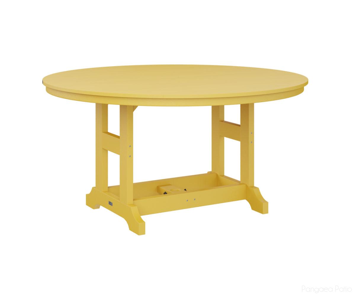 BGGCT0060CSY-Berlin Gardens-Garden Classic 60" Round Table - Counter Height-Sunburst Yellow BG-Pangaea Patio