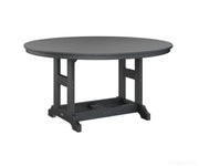BGGCT0060DBK-Berlin Gardens-Garden Classic 60" Round Table - Dining Height-Black BG-Pangaea Patio
