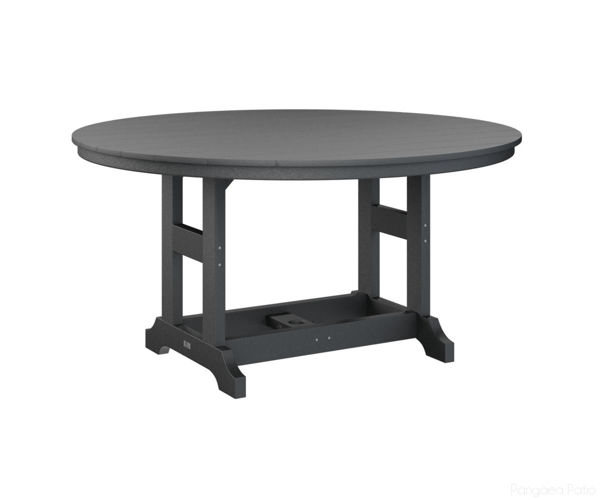 BGGCT0060DBK-Berlin Gardens-Garden Classic 60" Round Table - Dining Height-Black BG-Pangaea Patio