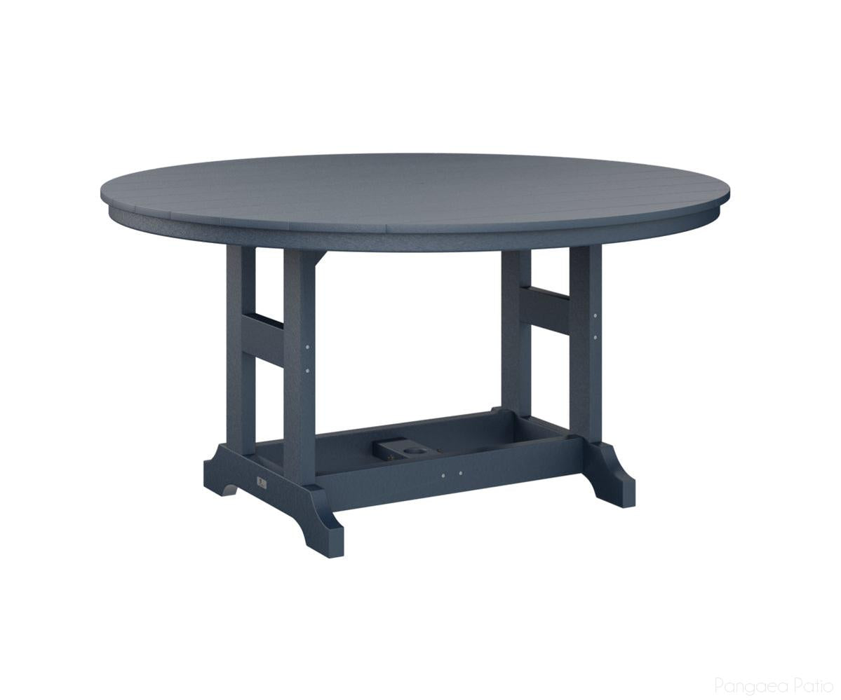 BGGCT0060DNB-Berlin Gardens-Garden Classic 60" Round Table - Dining Height-Navy Blue BG-Pangaea Patio