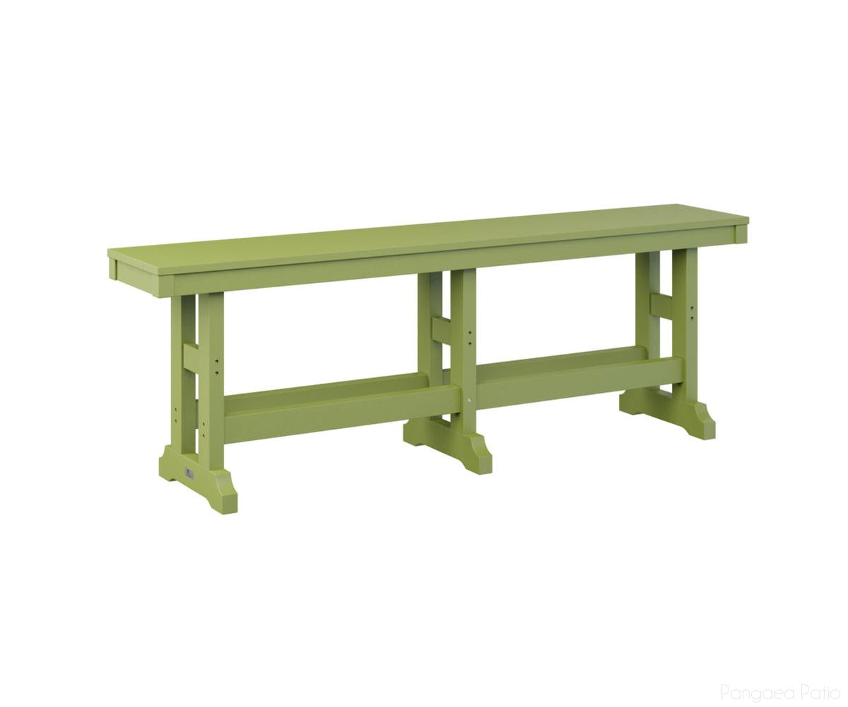 BGGCDB6618KG-Berlin Gardens-Garden Classic 66" Bench-Dining-Kiwi Green BG-Pangaea Patio