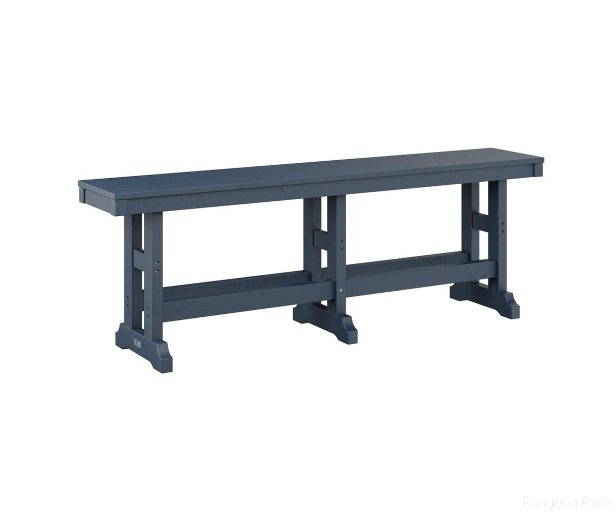 BGGCDB6618NB-Berlin Gardens-Garden Classic 66" Bench-Dining-Navy Blue BG-Pangaea Patio