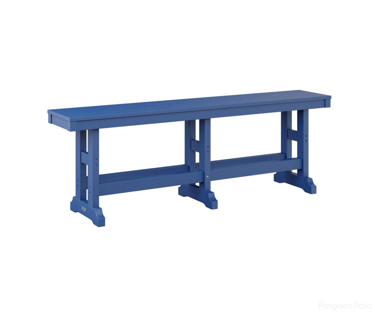 BGGCDB6618PB-Berlin Gardens-Garden Classic 66" Bench-Dining-Pacific Blue BG-Pangaea Patio