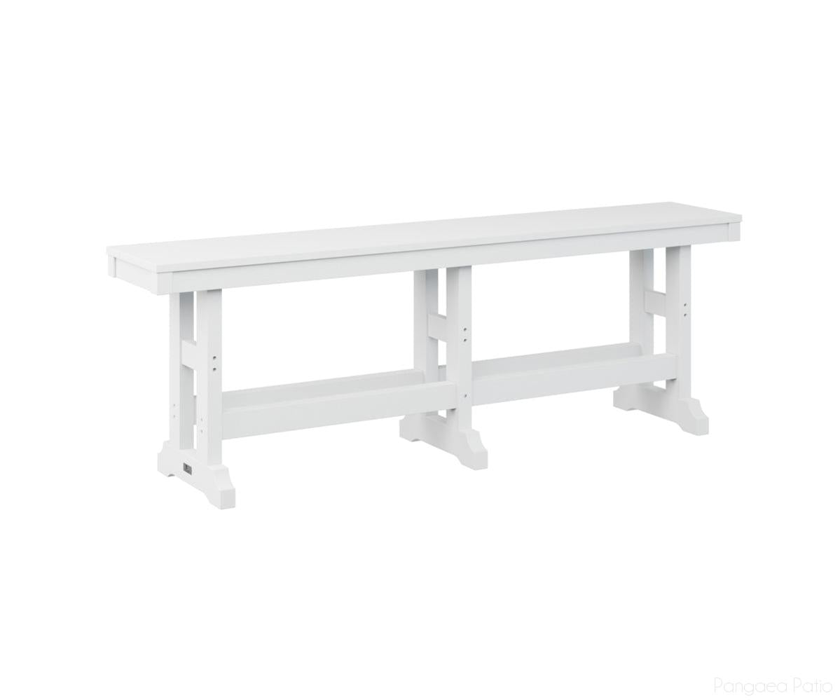 BGGCDB6618W-Berlin Gardens-Garden Classic 66" Bench-Dining-White BG-Pangaea Patio