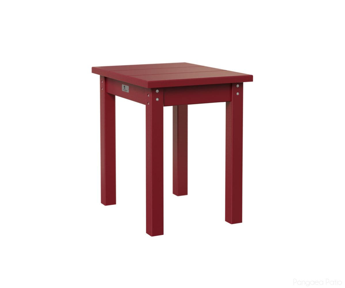 BGPSET1717SR-Berlin Gardens-Garden Classic End Table-Scarlet Red BG-Pangaea Patio