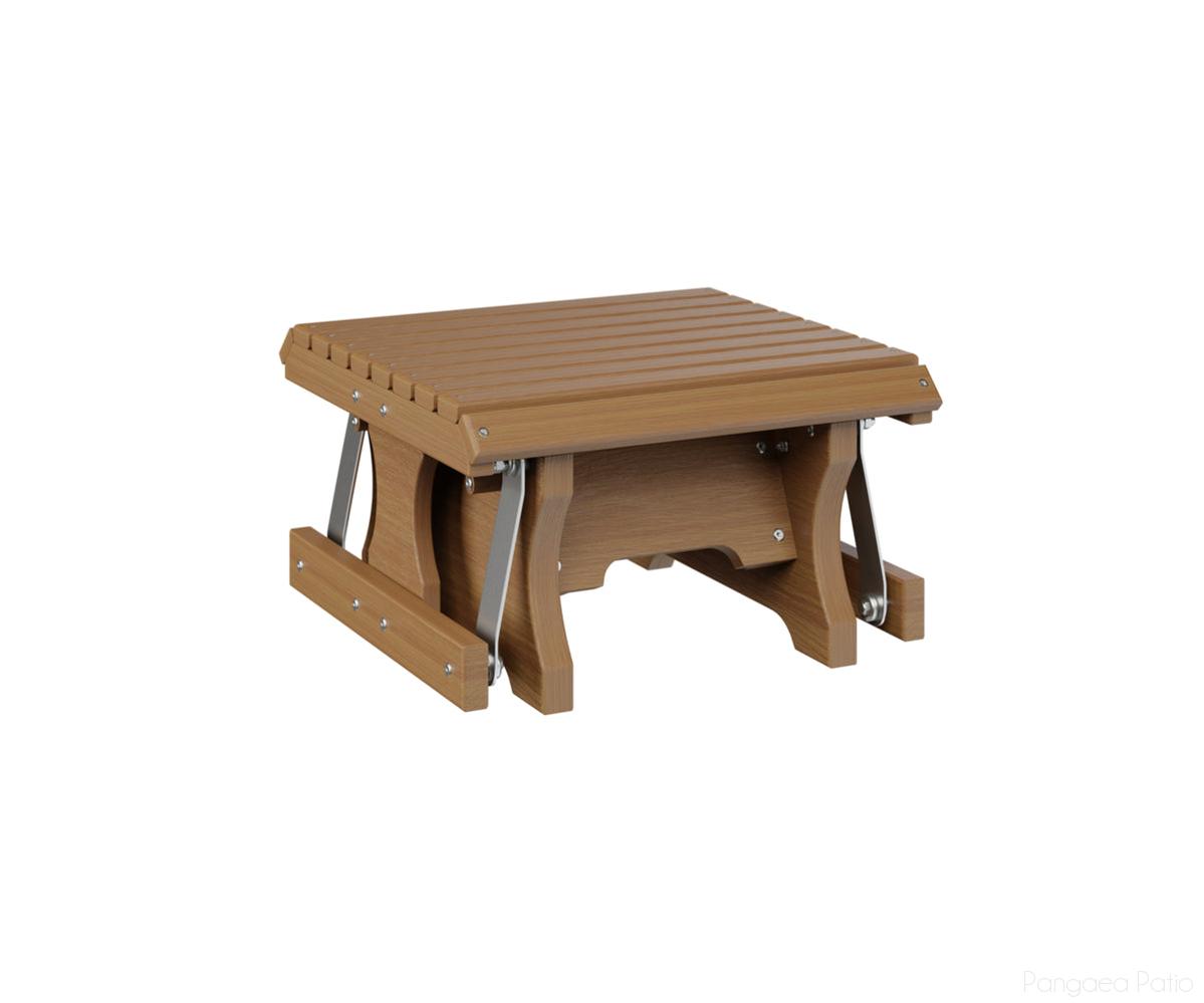BGPVGF2100NT-Berlin Gardens-Gliding Footstool-Natural Teak BG-Pangaea Patio