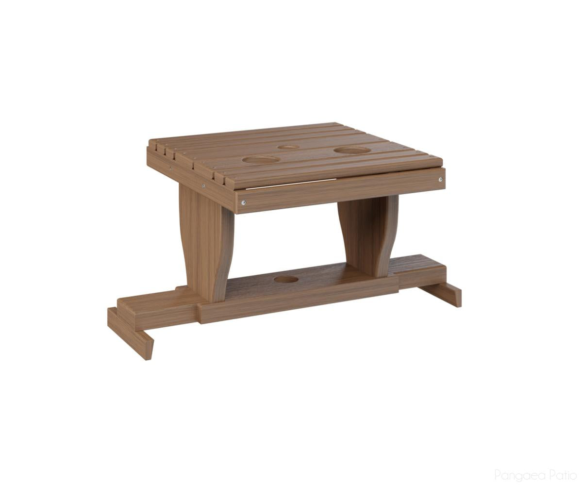 BGPGST2400AM-Berlin Gardens-Gliding Settee Table-Antique Mahogany BG-Pangaea Patio