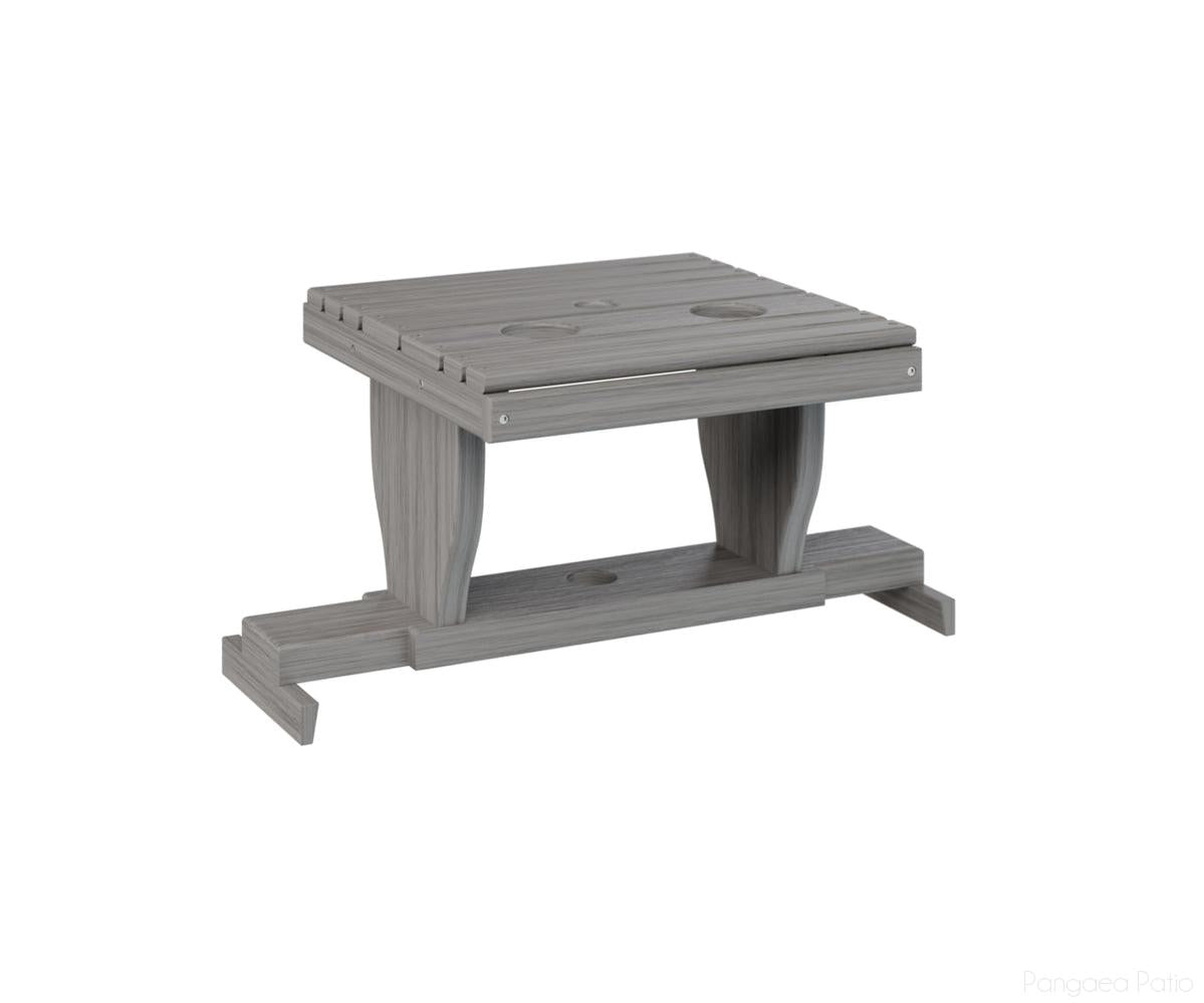 BGPGST2400DG-Berlin Gardens-Gliding Settee Table-Driftwood Gray BG-Pangaea Patio