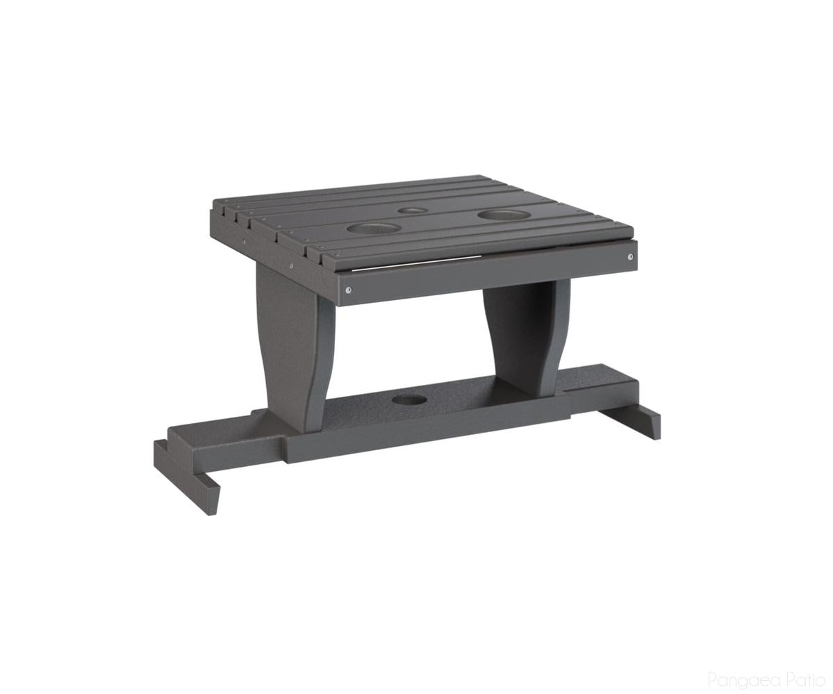 BGPGST2400SG-Berlin Gardens-Gliding Settee Table-Smoke Gray BG-Pangaea Patio