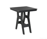 BGHST0028BB-Berlin Gardens-Harbor 28" Square Dining Table - Bar Height-Black BG-Pangaea Patio