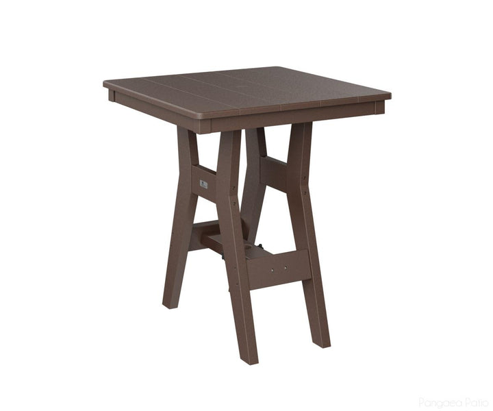 BGHST0028BCB-Berlin Gardens-Harbor 28" Square Dining Table - Bar Height-Chocolate Brown BG-Pangaea Patio