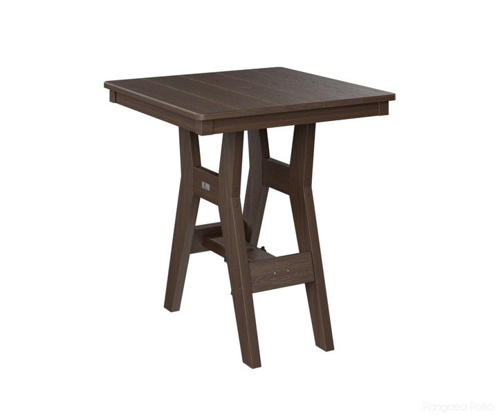 BGHST0028CBW-Berlin Gardens-Harbor 28" Square Dining Table - Counter Height-Brazilian Walnut BG-Pangaea Patio