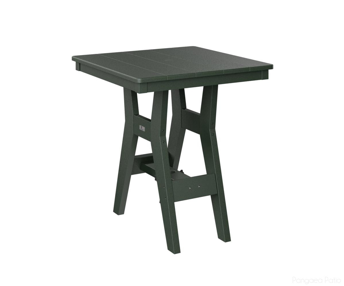 BGHST0028CG-Berlin Gardens-Harbor 28" Square Dining Table - Counter Height-Green BG-Pangaea Patio