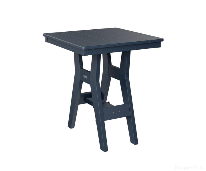 BGHST0028CNB-Berlin Gardens-Harbor 28" Square Dining Table - Counter Height-Navy Blue BG-Pangaea Patio