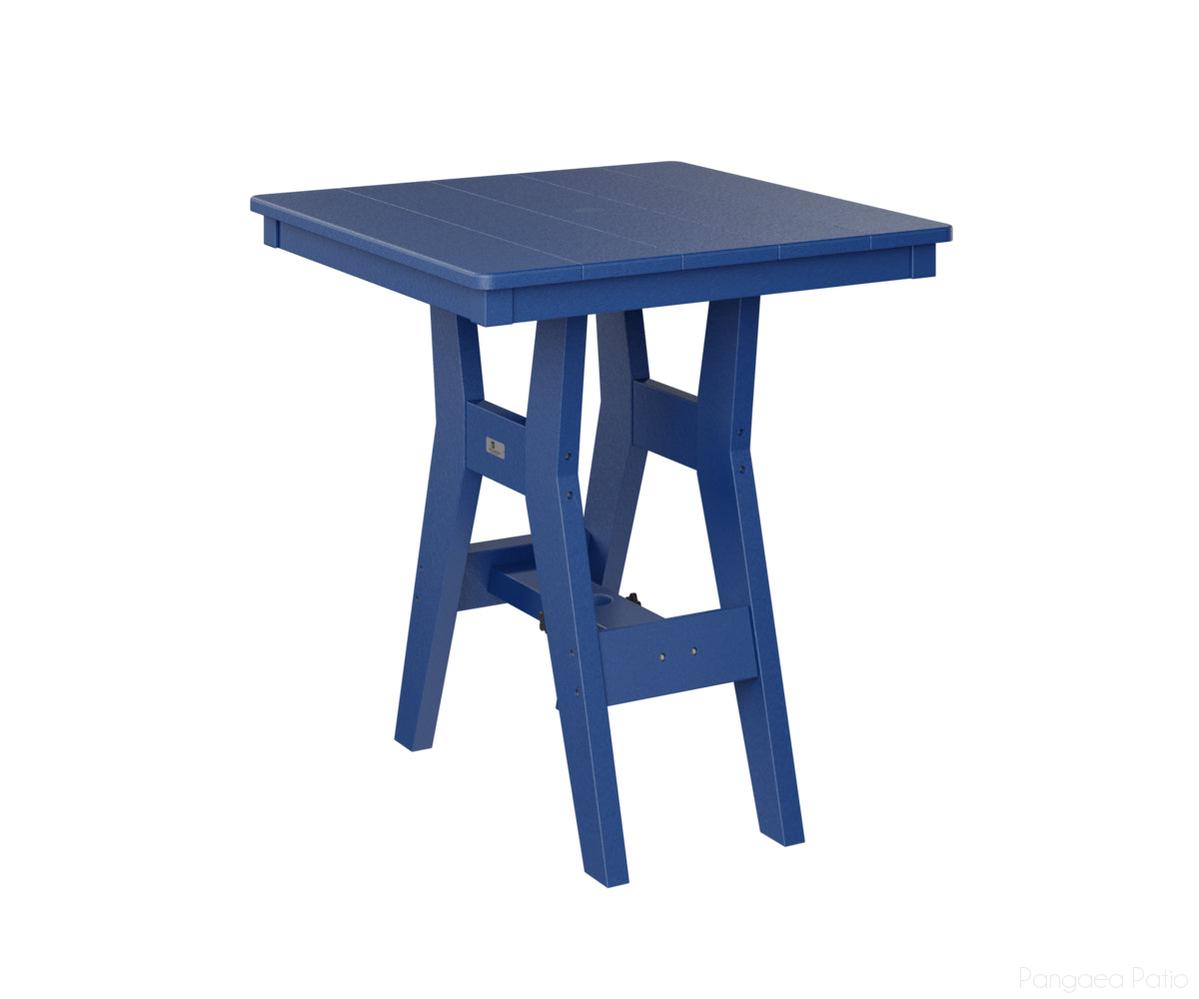 BGHST0028CPB-Berlin Gardens-Harbor 28" Square Dining Table - Counter Height-Pacific Blue BG-Pangaea Patio