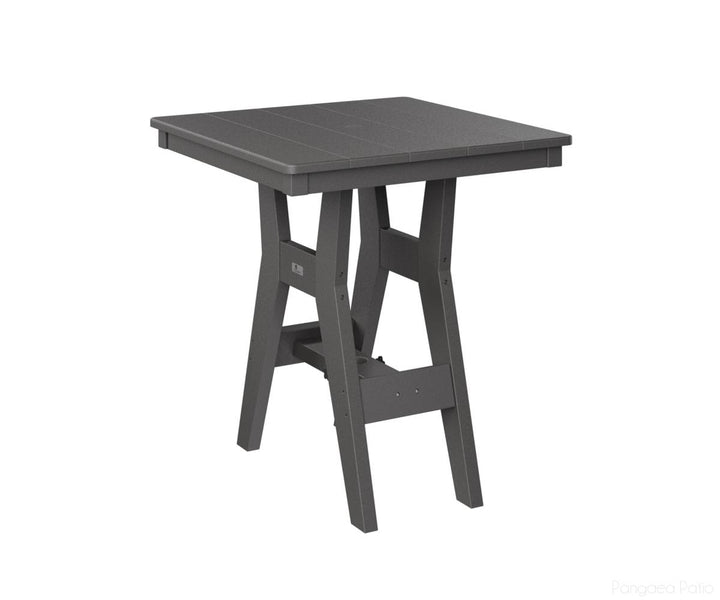 BGHST0028CSG-Berlin Gardens-Harbor 28" Square Dining Table - Counter Height-Smoke Gray BG-Pangaea Patio