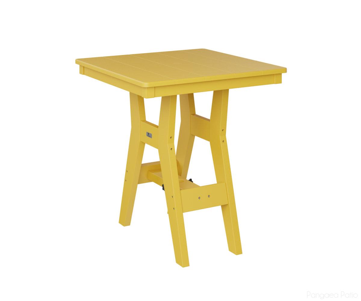 BGHST0028CSY-Berlin Gardens-Harbor 28" Square Dining Table - Counter Height-Sunburst Yellow BG-Pangaea Patio