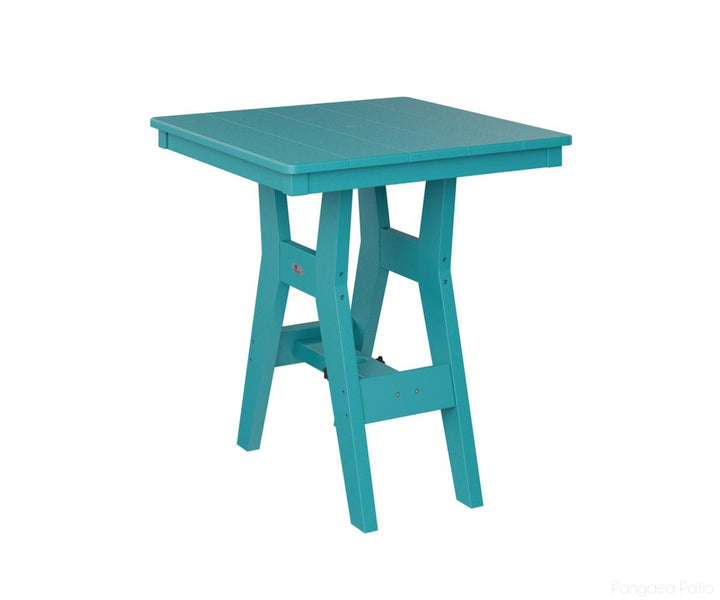BGHST0028DAB-Berlin Gardens-Harbor 28" Square Dining Table - Dining Height-Aruba Blue BG-Pangaea Patio
