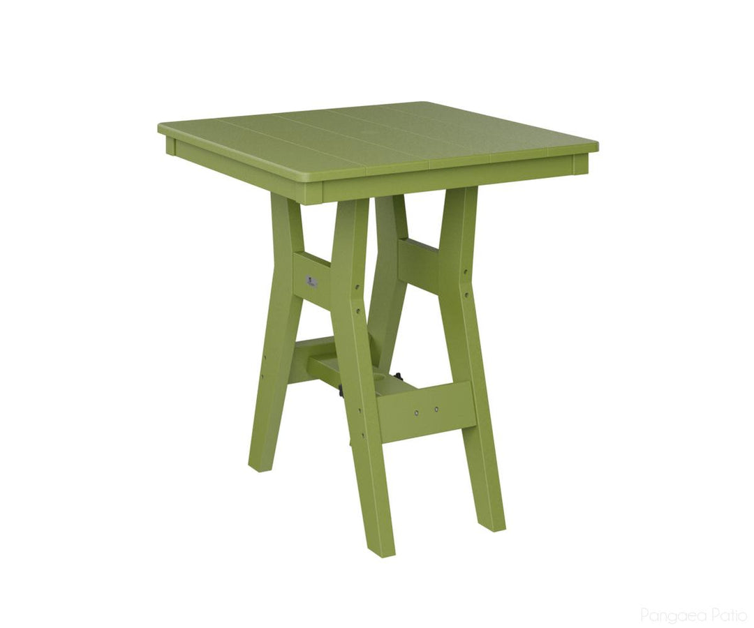 BGHST0028DKG-Berlin Gardens-Harbor 28" Square Dining Table - Dining Height-Kiwi Green BG-Pangaea Patio