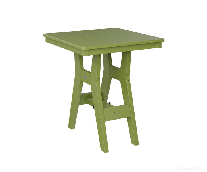 BGHST0028DKG-Berlin Gardens-Harbor 28" Square Dining Table - Dining Height-Kiwi Green BG-Pangaea Patio