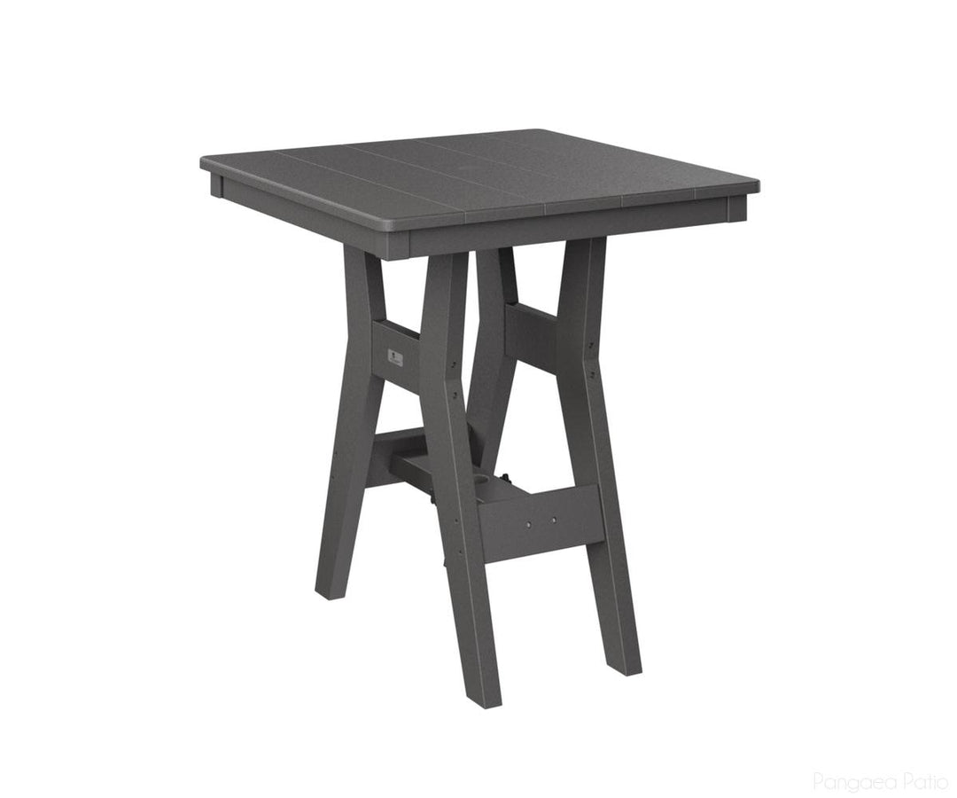 BGHST0028DSG-Berlin Gardens-Harbor 28" Square Dining Table - Dining Height-Smoke Gray BG-Pangaea Patio