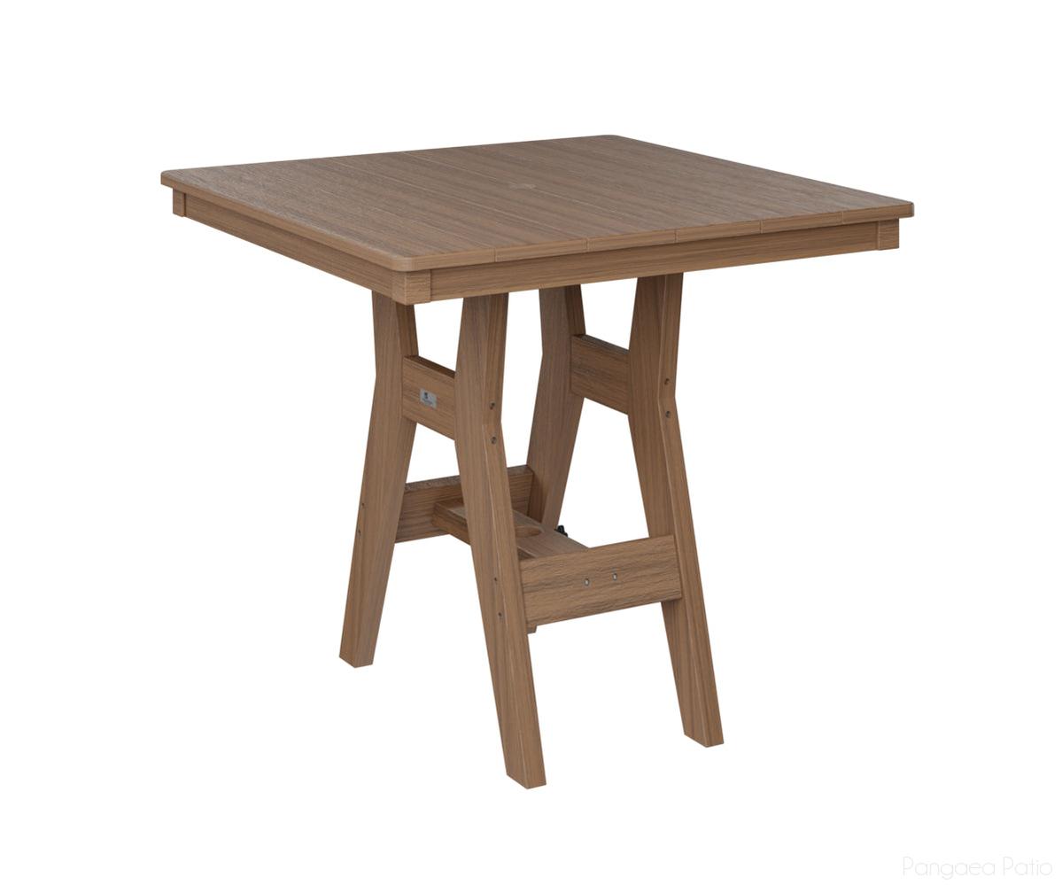 BGHST0033BAM-Berlin Gardens-Harbor 33" Square Table - Bar Height-Antique Mahogany BG-Pangaea Patio