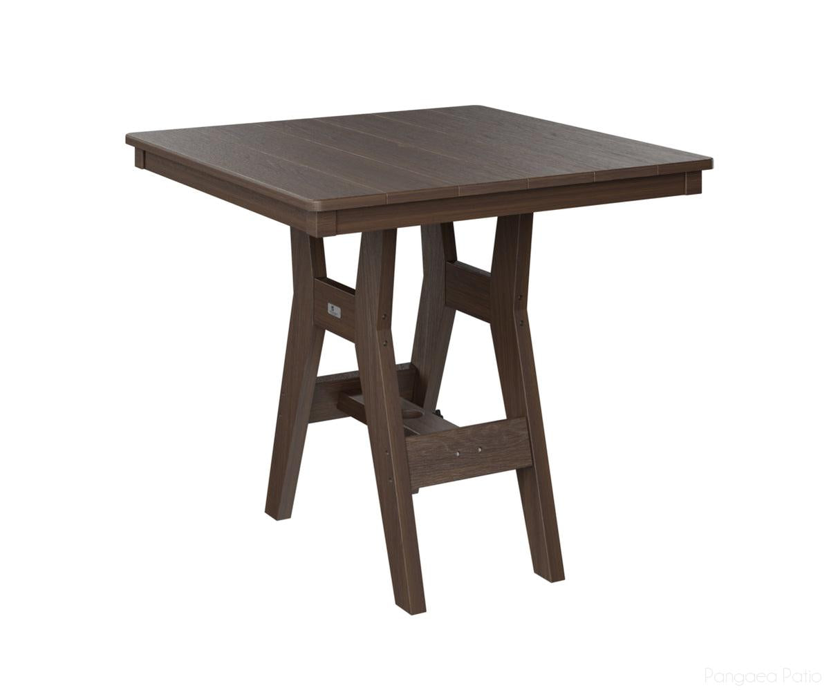 BGHST0033BBW-Berlin Gardens-Harbor 33" Square Table - Bar Height-Brazilian Walnut BG-Pangaea Patio
