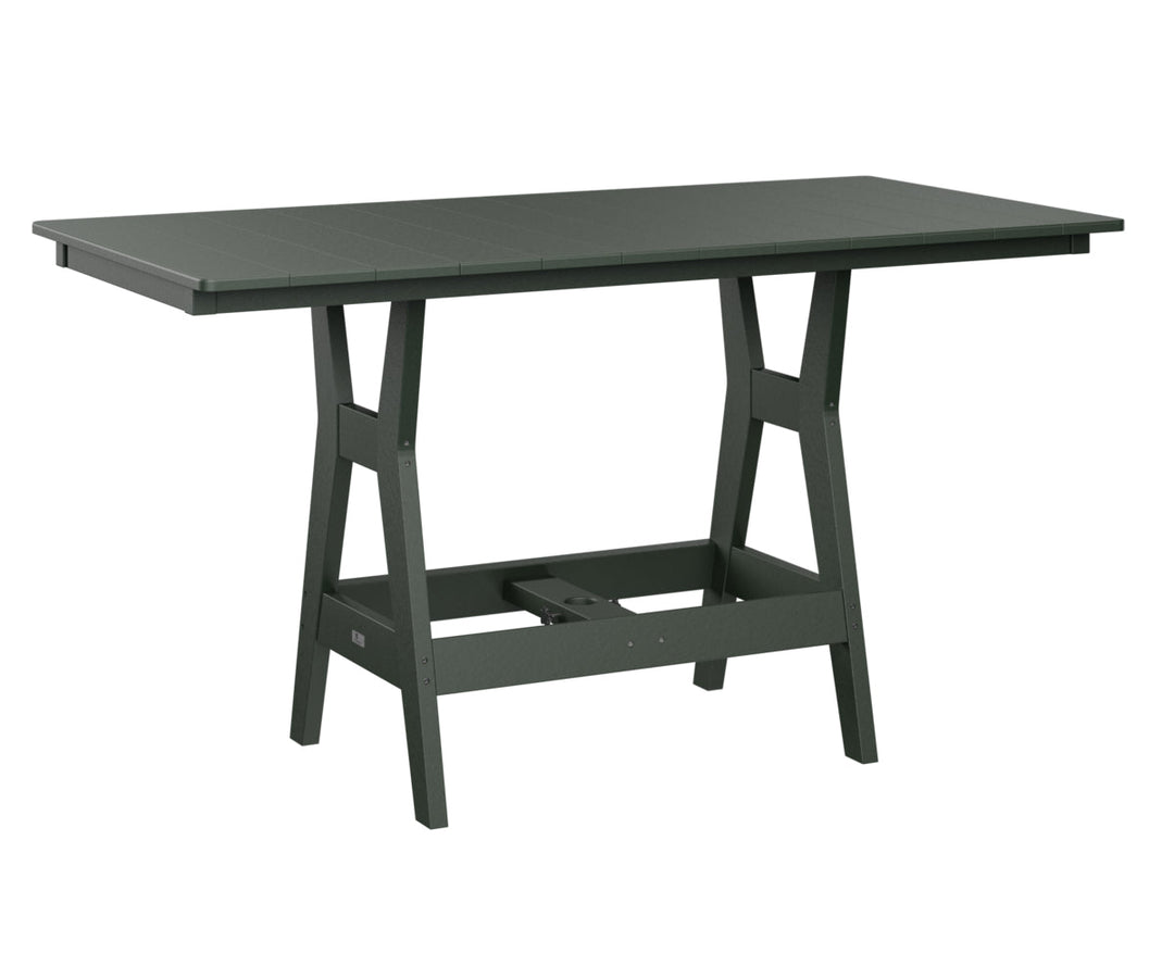 BGHRT3366DG-Berlin Gardens-Harbor 33" x 66" Rectangular Dining Table-Pangaea Patio