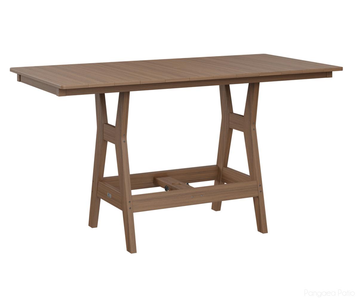 BGHRT3366BAM-Berlin Gardens-Harbor 33" x 66" Rectangular Table - Bar Height-Antique Mahogany BG-Pangaea Patio