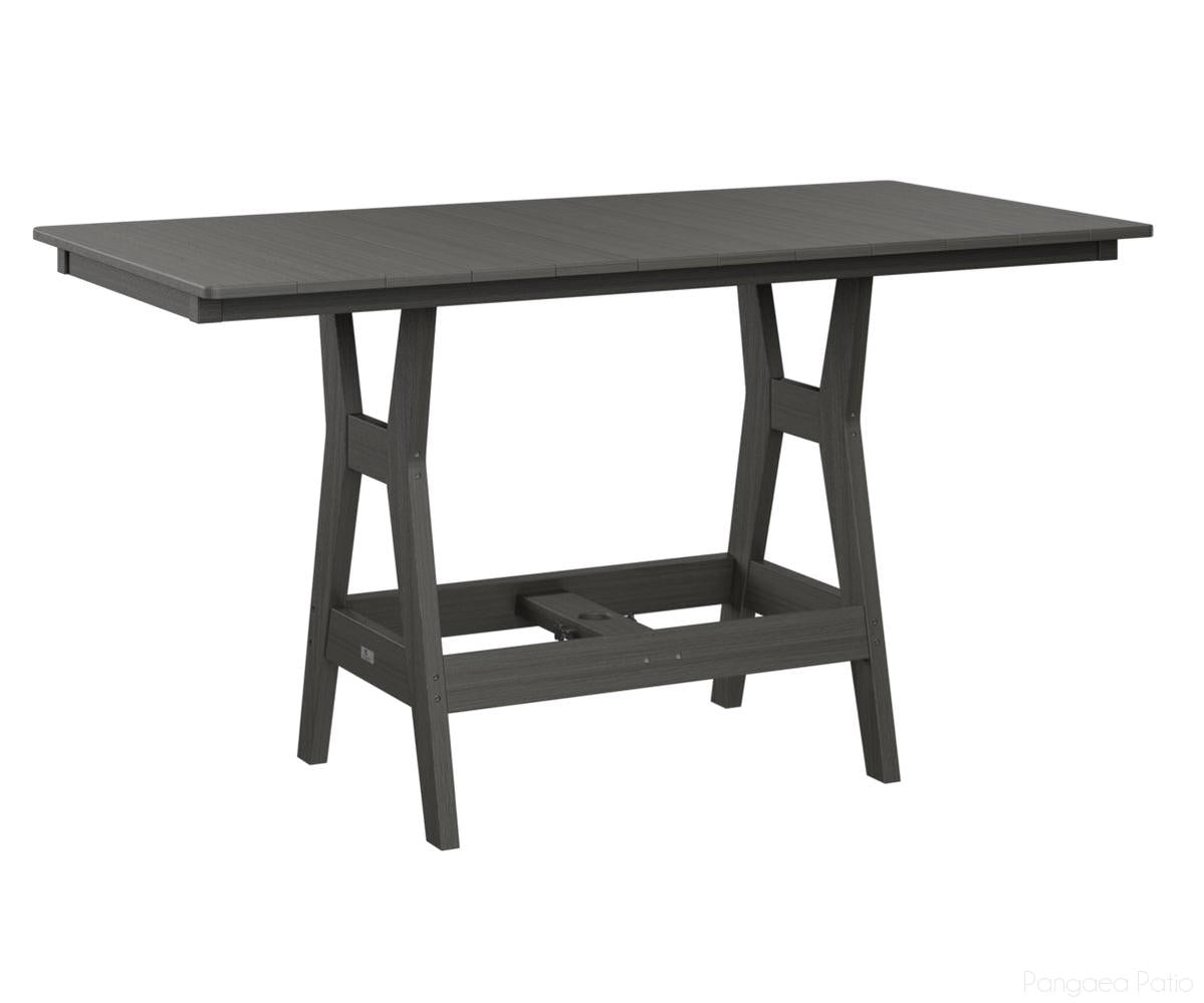 BGHRT3366BCG-Berlin Gardens-Harbor 33" x 66" Rectangular Table - Bar Height-Coastal Gray BG-Pangaea Patio